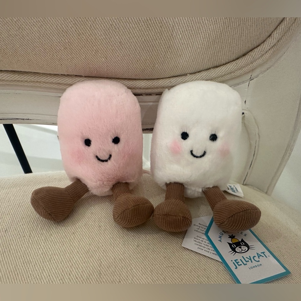 NWT Authentic Amuseables Pink And White Marshmallows